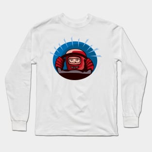 Race Car Driver Retro Long Sleeve T-Shirt